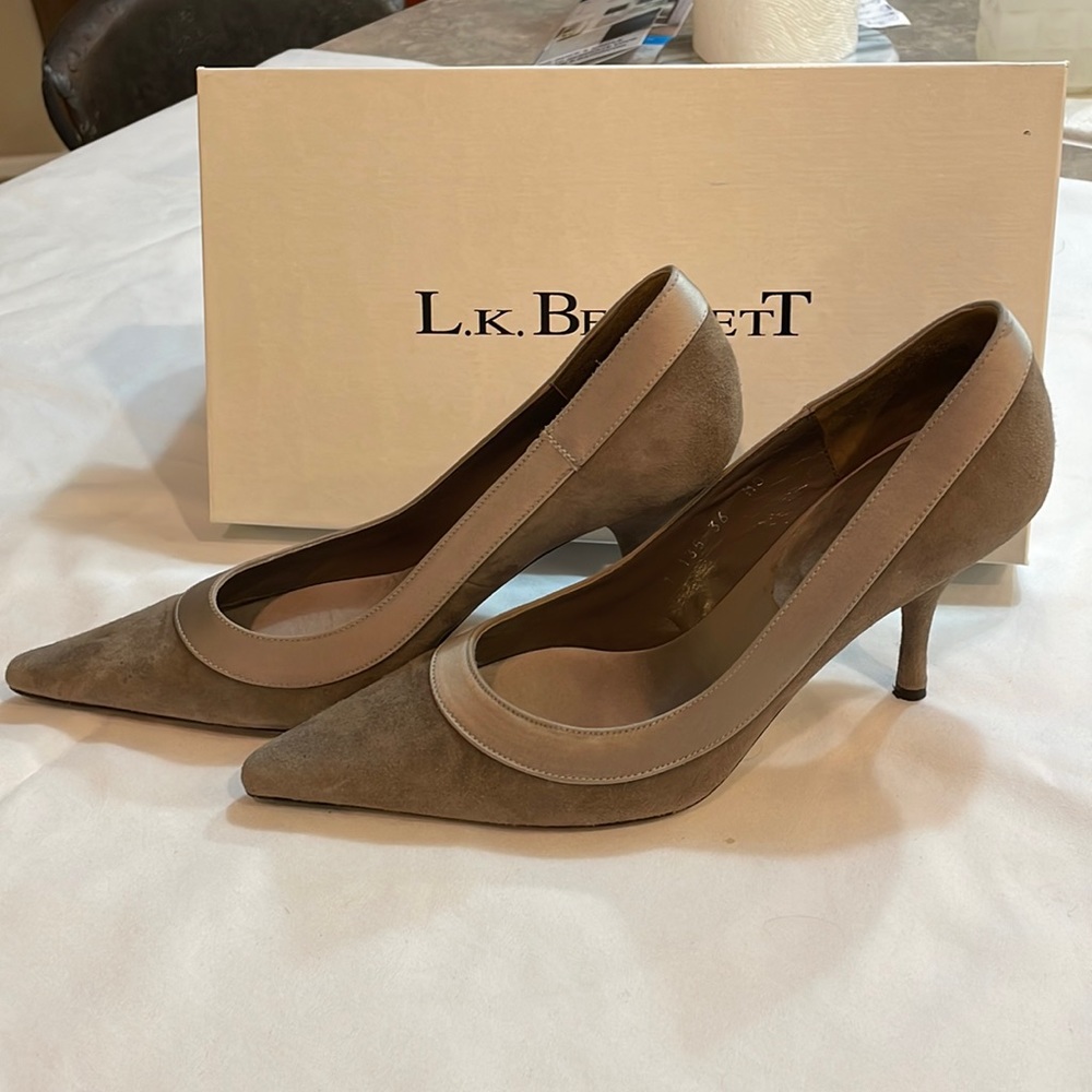 LK Bennett Suede 3” Luxury High Heels